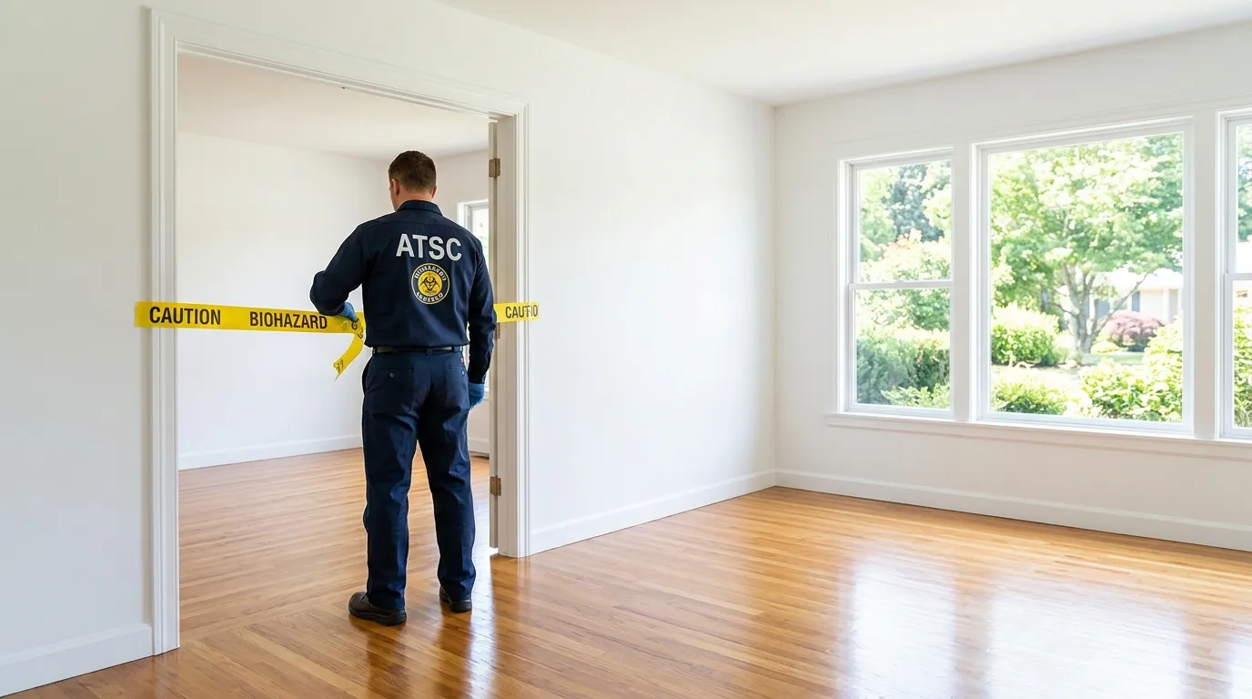 Certified biohazard cleanup crew performing Crime Scene Cleanup in College Park